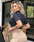 Cropped Canelado Preto - comprar online