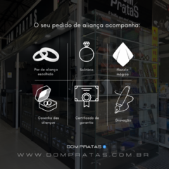 ALIANÇAS DUBAI | PRATA 950 - comprar online