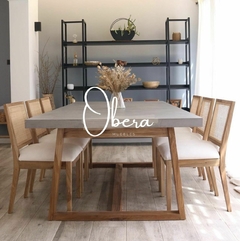 Mesa Microcemento/Caballetes Alamo