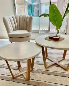 Microcemento - Madera Redonda