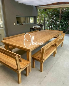 Mesa Campo + 6 bancos - comprar online