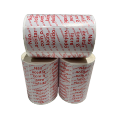 Etiqueta Lacre Delivery 500 unid. (100x35mm) - com Picote - loja online