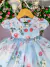 Vestido Menina Bonita Bebe Jardim Encantado Azul (VESTMNNBNTJDENCAZL) na internet