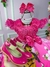 Imagem do Vestido Infantil Princesa Temático Masha e Urso Rosa