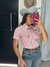 camisa laço forte manga curta feminina - comprar online