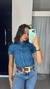 camisa laço forte manga curta feminina - comprar online