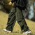 Calça Cargo masculino de veludo cotelê reto - comprar online