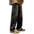 Calça jeans masculina casual reta com bordado de estrela, gótica, neutra, nova, perna larga, solta, hip-hop, moda jovem, streetwear, calça jeans Y2K na internet
