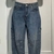Calça jeans reta brilhante com bolsos, calça larga e estilosa para mulheres, estilo streetwear