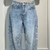 Calça jeans reta brilhante com bolsos, calça larga e estilosa para mulheres, estilo streetwear - loja online