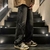 Calça jeans masculina casual reta com bordado de estrela, gótica, neutra, nova, perna larga, solta, hip-hop, moda jovem, streetwear, calça jeans Y2K na internet