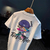 Camiseta casual masculina estampada StreetWear