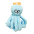 Mordedor Pelucia Frizzy Octupus Azul Claro Gigante - Jambo