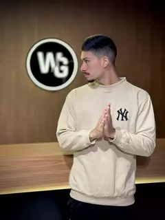 Moletom Careca New York Bege