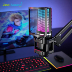 Microfone condensador RGB com Braço Articulado, na internet