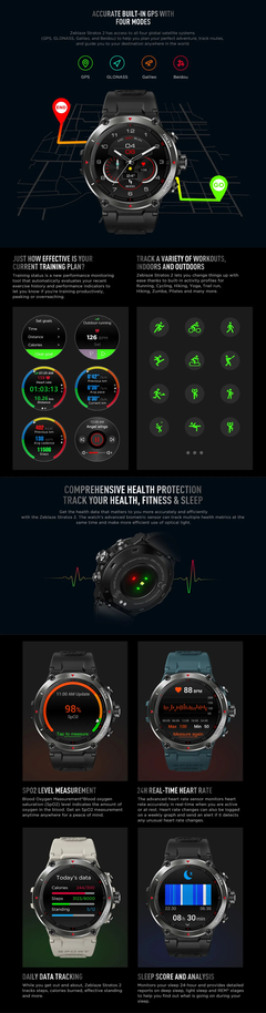 Relógio inteligente com GPS e MONITOR DE SAUDE