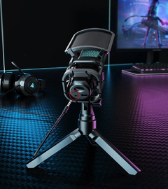 Microfone condensador RGB com Braço Articulado, - UrbanShop