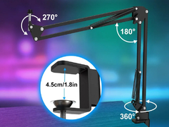 Microfone condensador RGB com Braço Articulado, - loja online