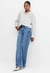 CALÇA JEANS RETA MEDIA SHOULDER
