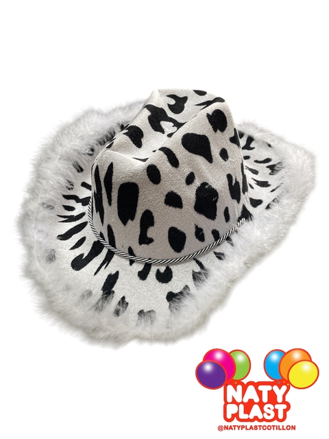 GORRO COWBOR "ANIMAL PRINT VACA"
