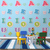 Papel de Parede Adesivo Infantil Bolinhas e Letras