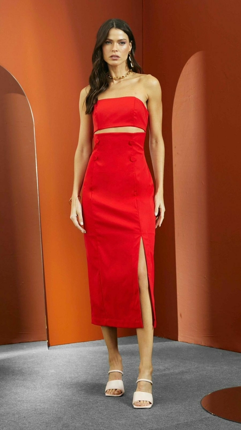 VESTIDO RECORTE VAZADO