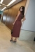 Imagem do VESTIDO MALHA FLUITY JÚLIA MARROM