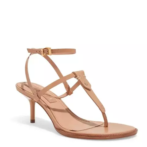 Sandália Santa Lolla Couro Soft Bege