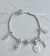 Pulseira de Berloque Tradicional Coração Cravejado Prata 925 - nonopratas