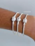Pulseira de Berloque Tradicional Coração Cravejado Prata 925 na internet