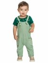 Conjunto Camiseta e Jardineira