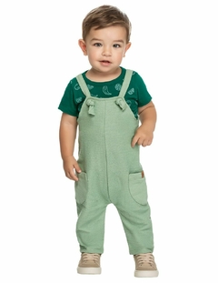 Conjunto Camiseta e Jardineira