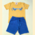 Conjunto Dino camiseta e bermuda verão menino