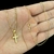 Gargantilha NJ Banhada a ouro 18K