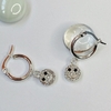 AROS ARGOLLAS CON CARITA CRISTAL