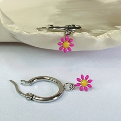 AROS ARGOLLA FLORCITA FUCSIA