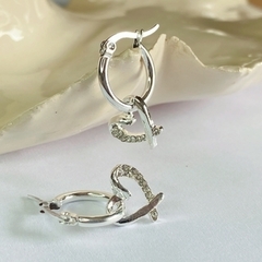 AROS ARGOLLA CON CORAZON MICROPAVE