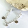 PULSERA CORAZON Y BOLITAS