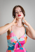 Colorful midi dress on internet
