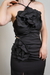Black flower dress on internet