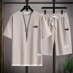 Conjunto de camiseta e shorts de manga curta masculino - comprar online