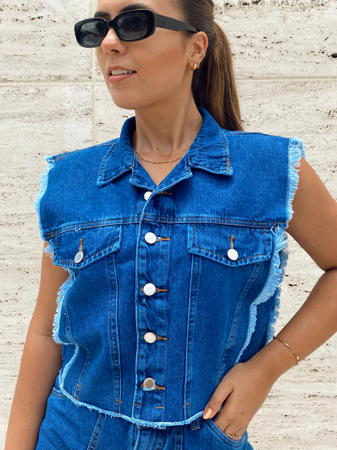 Colete Jeans Grazi