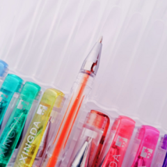 Caneta em gel com glitter - 8 cores - comprar online