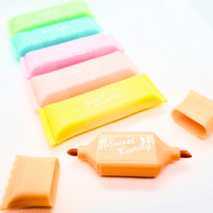Marcador de texto Bala Sweet Candy com 6 unidades na internet