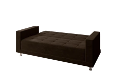 Imagem do Sofá Cama 3 Lugares Casal Mônaco - Cor Marrom - Móveis Digital