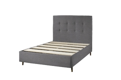 Base Box Com Cabeceira Casal - Corano Cinza 138 x 188 x 25 - A Revolução em Cama Box na internet