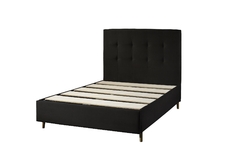 Base Box Com Cabeceira King - Sued Preto 193 x 203 x 25 - A Revolução em Cama Box na internet