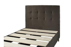 Base Box Com Cabeceira Solteiro - Sued Marrom 88 x 188 x 25 - A Revolução em Cama Box - comprar online