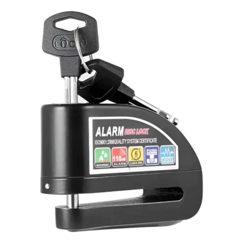 TRABA DISCO CON ALARMA Y SENSOR DE MOVIMIENTO