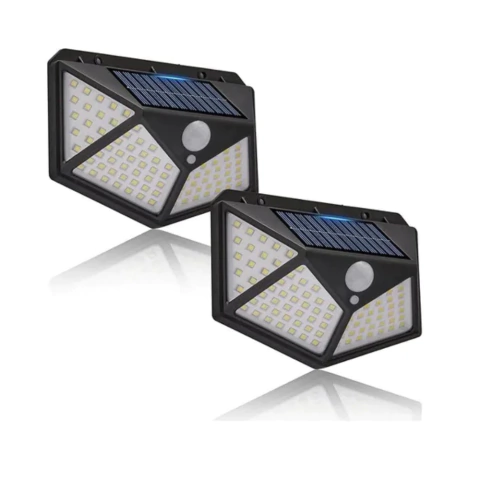 APLIQUE REFLECTOR LED PANEL SOLAR / 2 UNIDADES